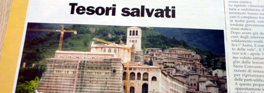 Consolidamento del Sacro Convento di Assisi su rivista