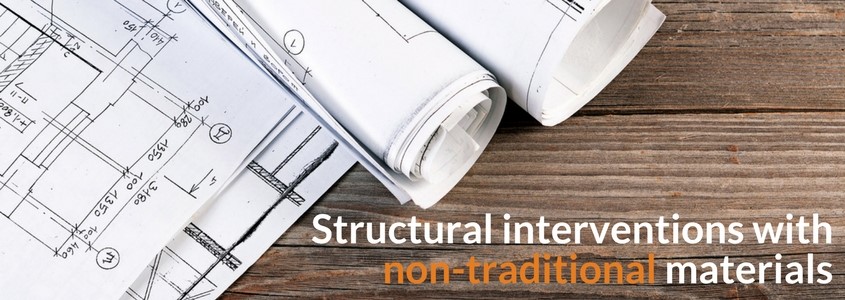 Structural interventions with non-traditional materials