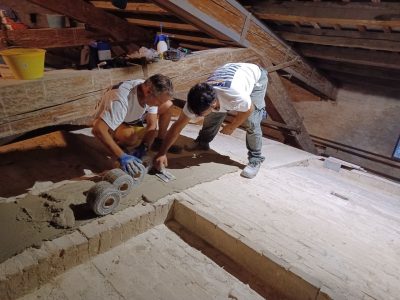 Rinforzo intradossale estradossale archi frcm fasce