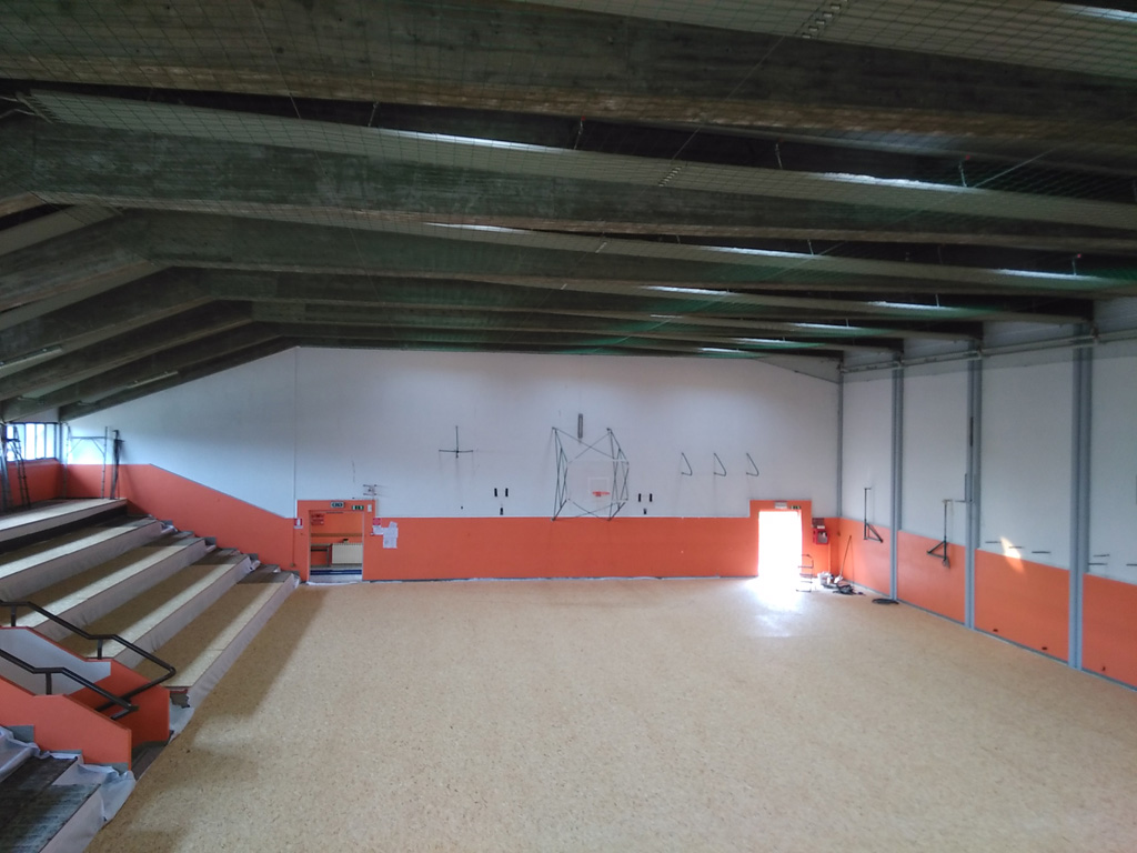 Rinforzo strutturale palestra scolastica a Lentiai, Belluno